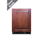 Summit 24 Inch Wide 4.72 Cu. Ft. Built-In / Free Standing Panel Ready Upright Compact Freezer with Temperature Memory Function Panel Ready
