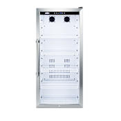 Summit 22 Inch Wide 9 Cu. Ft. Beverage Cooler with Factory Installed Lock Stainless Steel