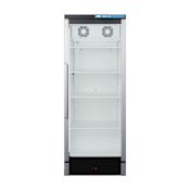 Summit 24 Inch Wide 9.9 Cu. Ft. Right Door Swing Reach-In Merchandiser Refrigerator Glass Door / White
