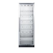 Summit Commercial 24 Inch Wide 12.6 Cu. Ft. Right Swing Merchandiser Refrigerator with Stainless Steel Panels Stainless Steel