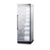 Summit 24 Inch Wide 12.6 Cu. Ft. Merchandiser with Stainless Steel Cabinet Stainless Steel