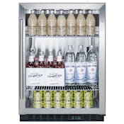 Summit Summit SCR610BL - 24-Inch SS Commercial Beverage Center Stainless Steel