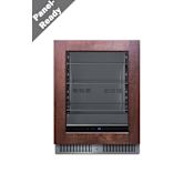 Summit 24 Inch Wide 80 Can Capacity Panel Ready Beverage Cooler with LED Lights Panel Ready