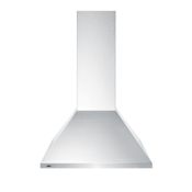 Summit 400 CFM 24 Inch Wide Wall Mounted Range Hood with Slide Controls Stainless Steel