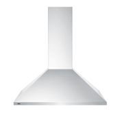 Summit 400 CFM 36 Inch Wide Wall Mounted Range Hood with Removable Mesh Cassette Filters Stainless Steel