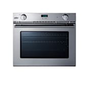 Summit 27 Inch Wide 3 Cu. Ft. Single Wall Oven Stainless Steel