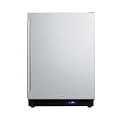 Summit 4.7 Cu. Ft. Built-In Outdoor Freezer Stainless Steel