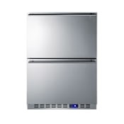 Summit 24 Built-In Outdoor 2-drawer Freezer Stainless Steel