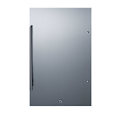 Summit 19 Inch Wide 3.13 Cu. Ft. Energy Star Rated Compact Refrigerator - ADA Compliant Stainless Steel
