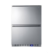 Summit 3.4 Cu. Ft. Double Drawer Outdoor Refrigerator Stainless Steel