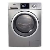 Summit 24 Inch Wide 2.7 Cu. Ft. Combination Washer and Dryer with Delay Start Function Platinum