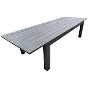 Sunset West Redondo 42" Wide Aluminum Outdoor Dining Table with Leaf Extension Slate