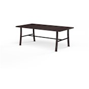 Sunset West La Jolla 18" Wide Aluminum Outdoor Coffee Table Espresso