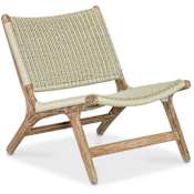 Sunset West Bazaar 24" Wide Concrete Framed Outdoor Accent Chair Sand