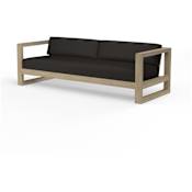 Sunset West Coastal Teak 35" Wide Teak Framed Sunbrella Outdoor Standard Sofa Teak / Carbon