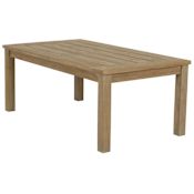 Sunset West Coastal Teak 28" Wide Teak Outdoor Coffee Table Teak