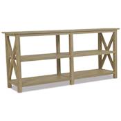 Sunset West Coastal Teak 18" Wide Teak Outdoor Accent Table Teak