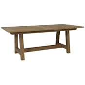 Sunset West Coastal Teak 39" Wide Teak Outdoor Dining Table with Leaf Extension Teak
