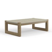 Sunset West Sedona 60" Wide Teak Outdoor Coffee Table Teak