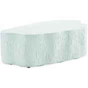 Sunset West Bazaar 56" Wide Concrete Outdoor Coffee Table Bone