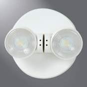 Sure-Lites 2 Light 5" Wide Integrated LED Dual Head Flood Light White
