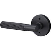 Sure-Loc Aspra Round Non-Turning One-Sided Dummy Door Lever with Round Rose Flat Black
