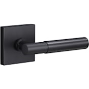 Sure-Loc Aspra Square Passage Door Lever Set with Square Rose Flat Black