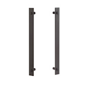 Sure-Loc 14" Back to Back Sliding Barn Door Pull Flat Black