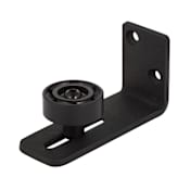 Sure-Loc Wall Mounted Barn Track Roller Guide Flat Black