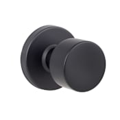 Sure-Loc Bergen Non-Turning One-Sided Dummy Door Knob with Round Rose Flat Black
