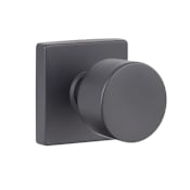 Sure-Loc Bergen Passage Door Knob Set with Square Rose Flat Black