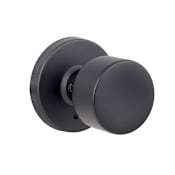 Sure-Loc Bergen Privacy Door Knob Set with Round Rose Flat Black