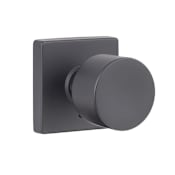 Sure-Loc Bergen Privacy Door Knob Set with Square Rose Flat Black