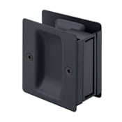 Sure-Loc Square Passage Single Pocket Door Pull Flat Black
