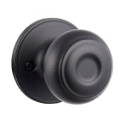 Sure-Loc Juniper Interior Trim Knob with Round Rose for Single Cylinder Handlesets Flat Black