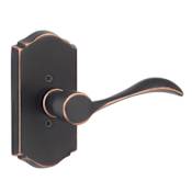 Sure-Loc Sandstone Right Handed Non-Turning One-Sided Dummy Door Lever with Arch Rose Vintage Bronze