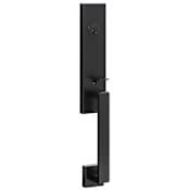 Sure-Loc Turin One Piece Exterior Only Single Dummy Handleset Flat Black