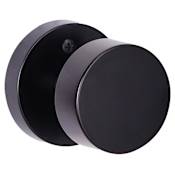 Sure-Loc Zurich Non-Turning One-Sided Dummy Door Knob with Round Rose Flat Black