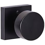 Sure-Loc Zurich Non-Turning One-Sided Dummy Door Knob with Square Rose Flat Black