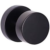 Sure-Loc Zurich Passage Door Knob Set with Round Rose Flat Black
