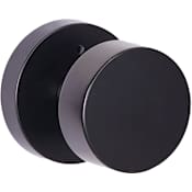 Sure-Loc Zurich Privacy Door Knob Set with Round Rose Flat Black