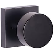 Sure-Loc Zurich Privacy Door Knob Set with Square Rose Flat Black