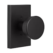 Sure-Loc Zermatt Non-Turning One-Sided Dummy Door Knob with Rectangle Rose Flat Black