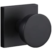 Sure-Loc Zermatt Non-Turning One-Sided Dummy Door Knob with Square Rose Flat Black
