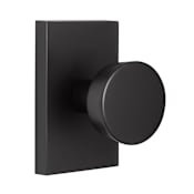 Sure-Loc Zermatt Passage Door Knob Set with Rectangle Rose Flat Black