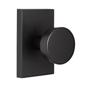 Sure-Loc Zermatt Privacy Door Knob Set with Rectangle Rose Flat Black
