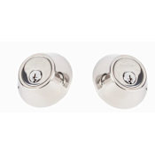 Sure-Loc Solid Brass Double Cylinder Keyed Entry Deadbolt Polished Chrome