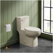 Swiss Madison Classe 1.28 GPF One Piece Elongated Toilet with Left Hand Lever - Seat Included Bisque