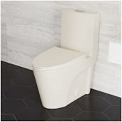 Swiss Madison St. Tropez 1.1 / 1.6 GPF Dual Flush One Piece Elongated Toilet with Push Button Flush - Seat Included Bisque
