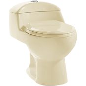 Swiss Madison Chateau 1.1 / 1.6 GPF Dual Flush One Piece Elongated Toilet with Push Button Flush - Seat Included Bisque